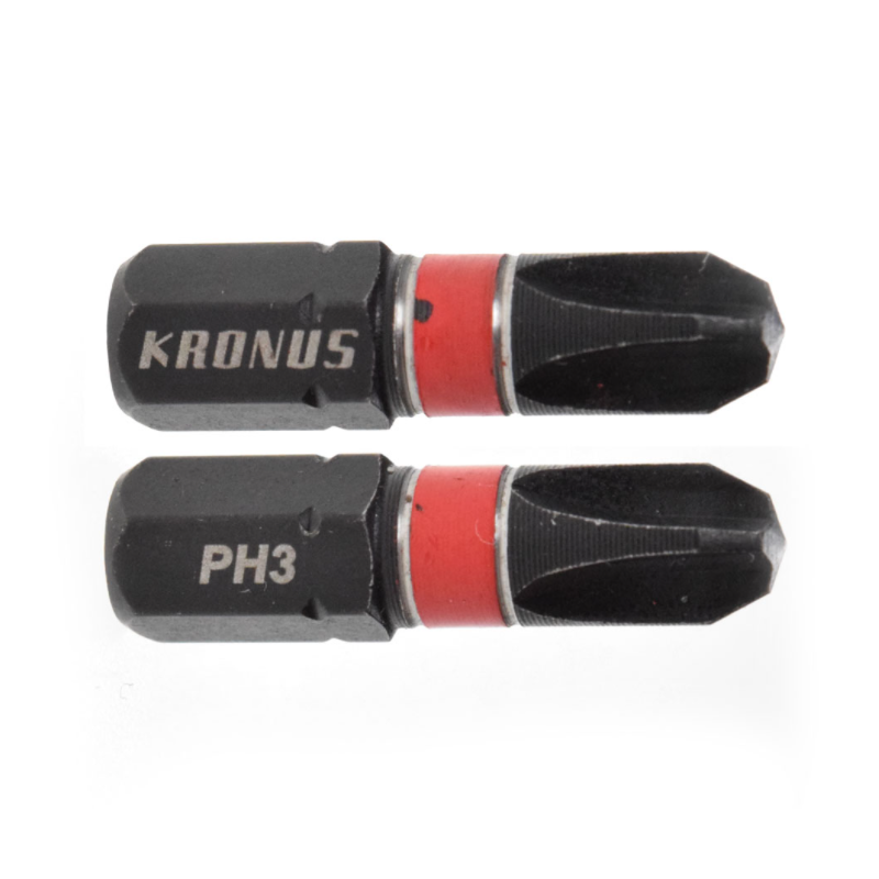 71923323 KRONUS Set 2 biti cruce PH3 de impact hexagon 1/4