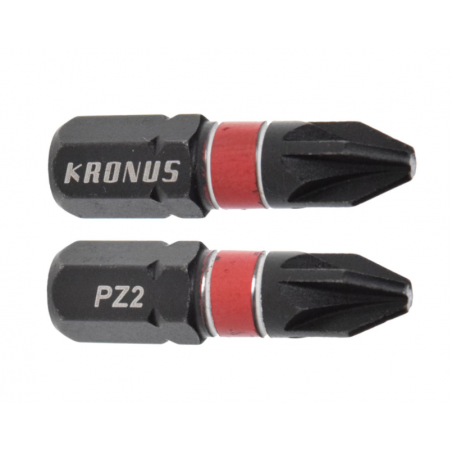 71923355 KRONUS Set 2 biti stea PZ2 de impact prindere hexagonala 1/4"