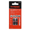 71923355 KRONUS Set 2 biti stea PZ2 de impact prindere hexagonala 1/4"