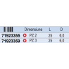 71923355 KRONUS Set 2 biti stea PZ2 de impact prindere hexagonala 1/4"