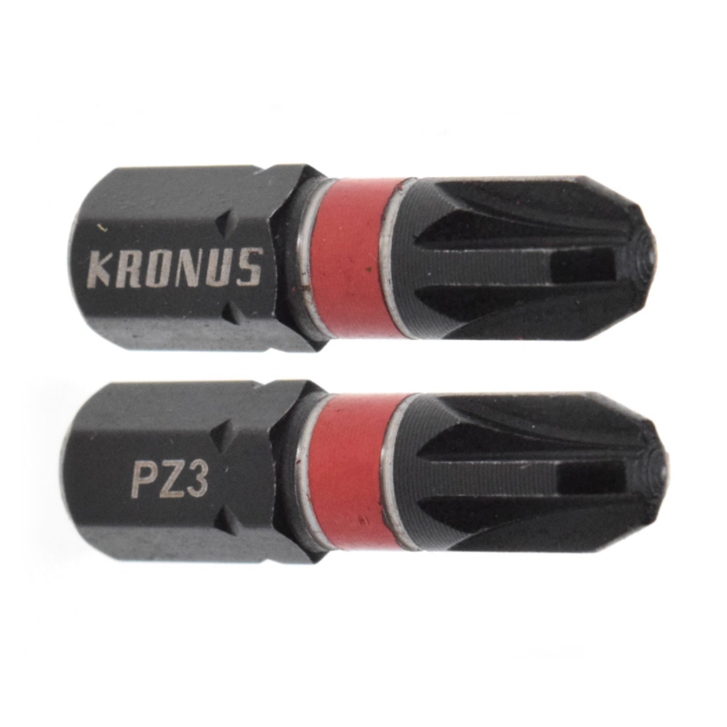 71923359 KRONUS Set 2 biti stea PZ3 de impact prindere hexagonala 1/4"