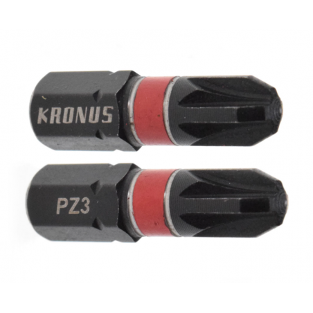71923359 KRONUS Set 2 biti stea PZ3 de impact prindere hexagonala 1/4"