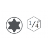 70135805 KRONUS Set 5 biti TORX T30 hexagon 1/4 lungime 50 mm