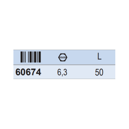 60674 COBIT Antrenor drept pentru biti cu prindere hexagonala 1/4"