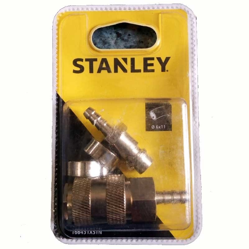 STANLEY Set cuple pentru furtun de compresor 6x11mm