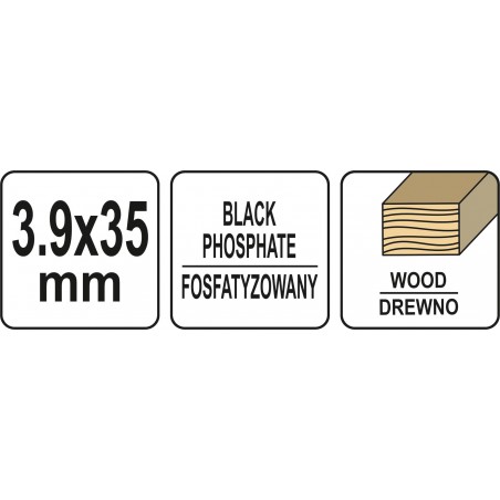 YT-09460 YATO Suruburi pe banda pentru lemn, 1000 bucati, 3.9x35mm