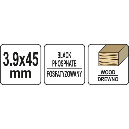 YT-09461 YATO Suruburi pe banda pentru lemn, 1000 bucati, 3.9x45mm