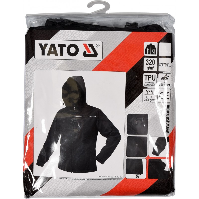 YT-79553 YATO Jacheta cu gluga, softshell, marimea XL