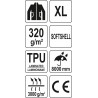 YT-79553 YATO Jacheta cu gluga, softshell, marimea XL