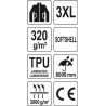 YT-79555 YATO Jacheta cu gluga, softshell, marimea XXXL