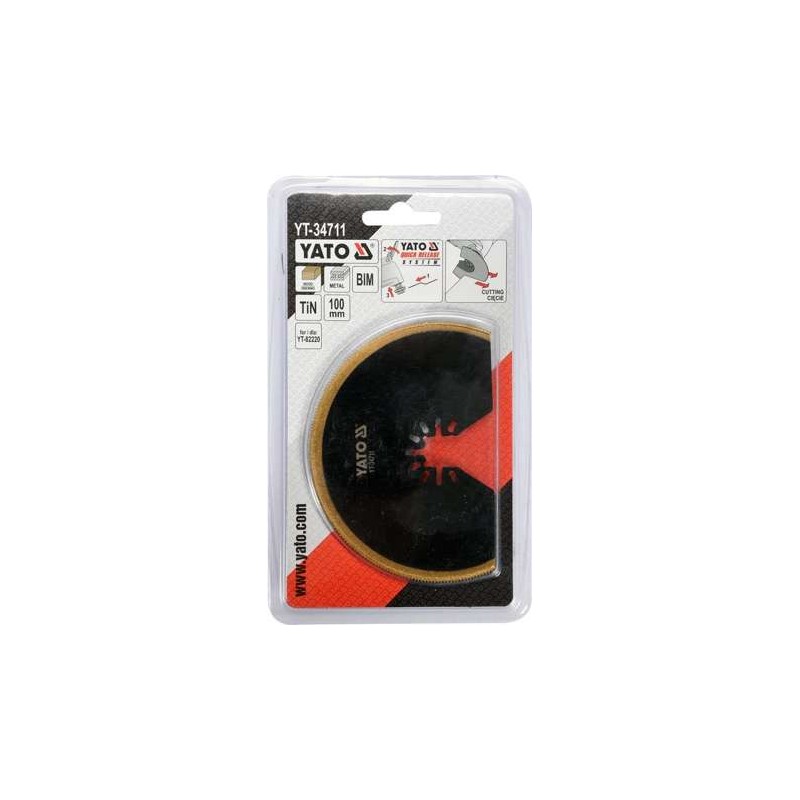 YT-34711 YATO Lama semirotunda BIM-TIN 100mm compatibila cu YT-82220