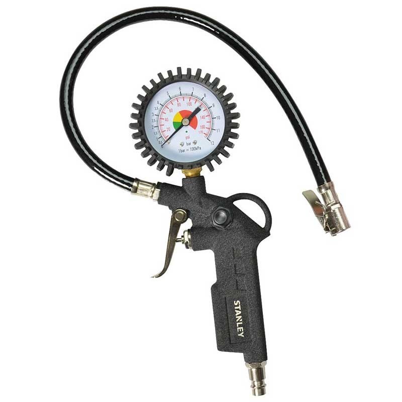 170533XSTN STANLEY Pistol pneumatic cu manometru 10bar pentru umflat roti