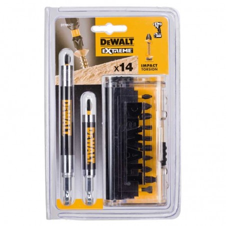 DT70512T DeWALT Set de insurubare cu 14 accesorii de impact