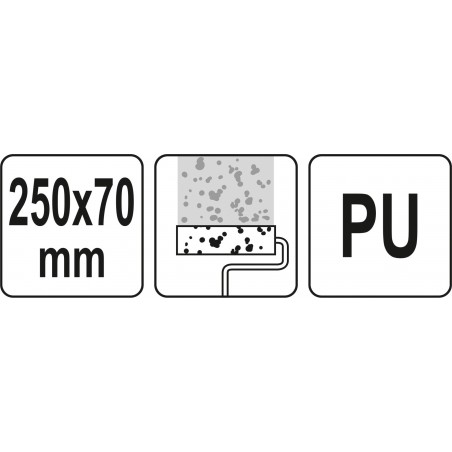 YT-51961 YATO Rola cu model "piatra" pentru tencuiala 250x70 mm