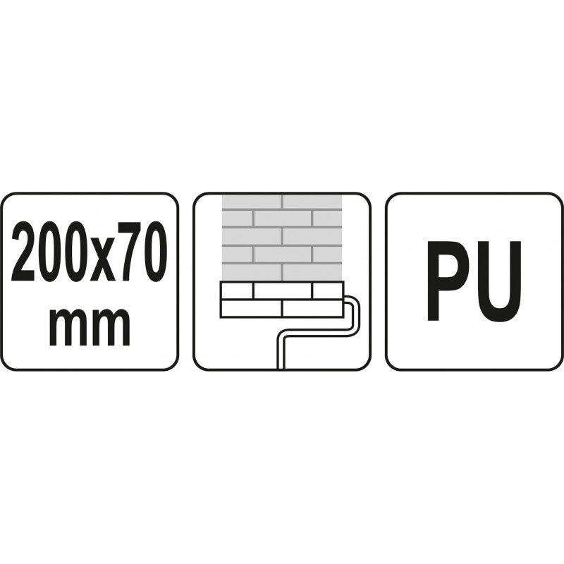YT-51964 YATO Rola cu model "caramida" pentru tencuiala 200x70 mm