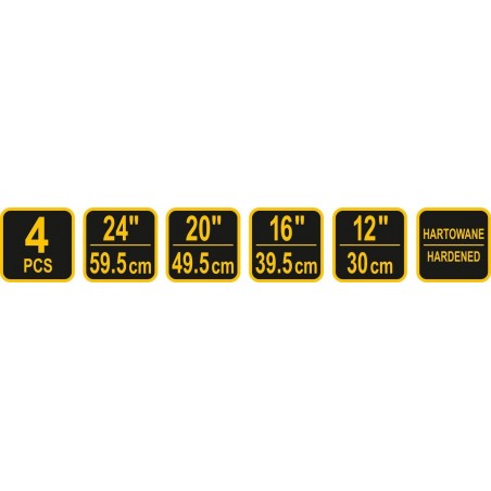 56980 VOREL Set 4 leviere pentru anvelope 30, 39.5, 49.5, 59.5 cm