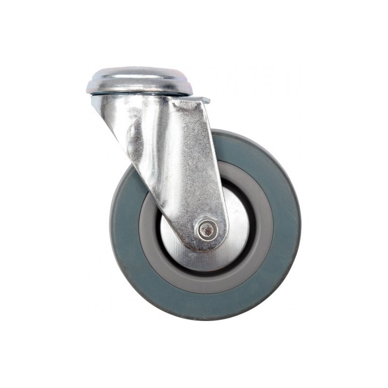 87373 VOREL Roata pivotanta de 100mm din cauciuc pentru carucior