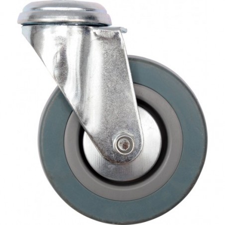 87373 VOREL Roata pivotanta de 100mm din cauciuc pentru carucior