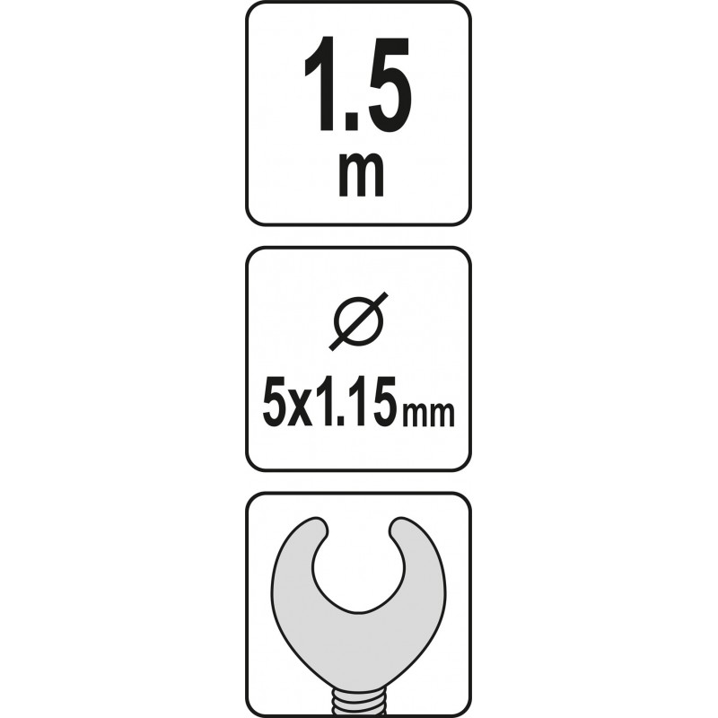 YT-25000 YATO Sarpe pentru desfundat tevi 1.5m/ 5x1.15 mm