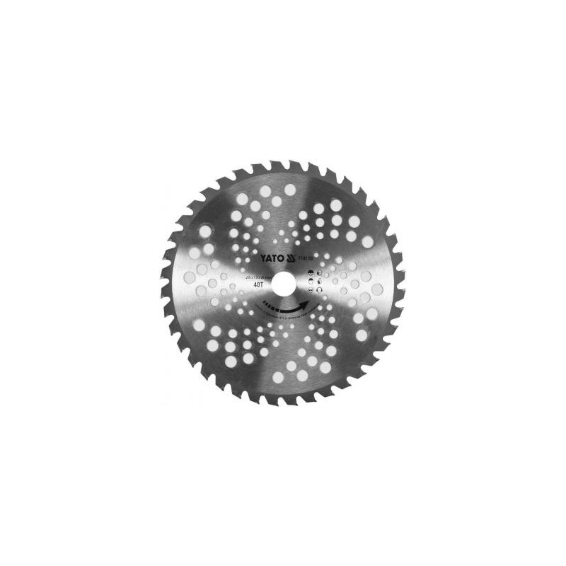YT-85150 YATO Disc pentru motocoasa 255x25.4mm, 40T cu pastila vidia