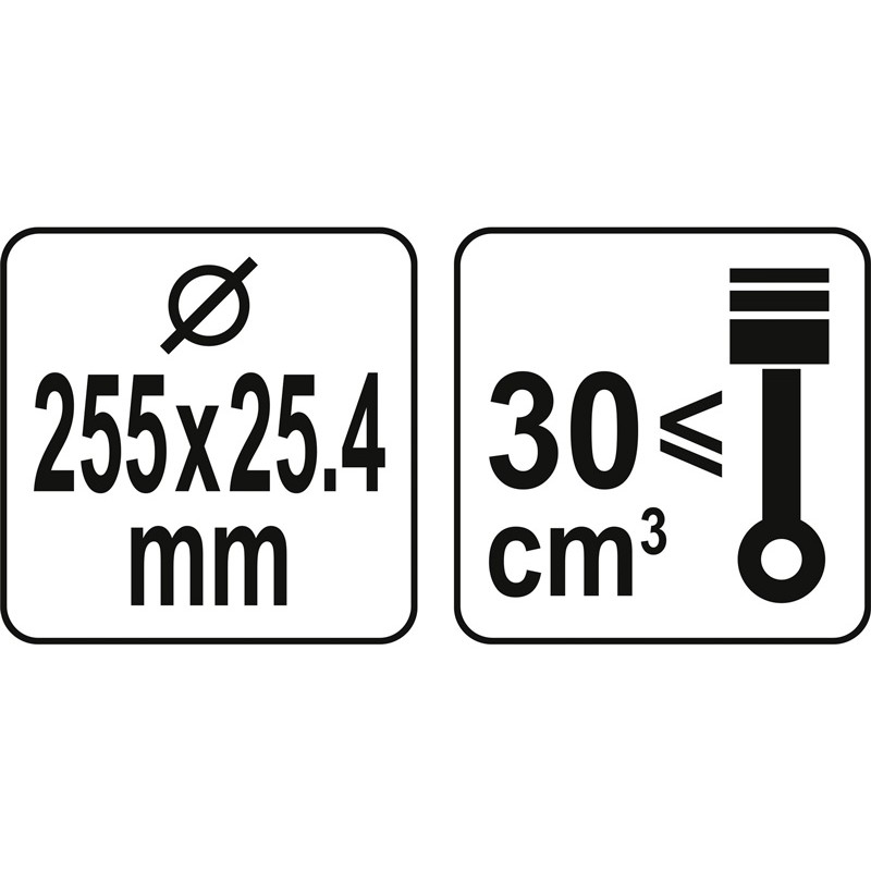 YT-85150 YATO Disc pentru motocoasa 255x25.4mm, 40T cu pastila vidia