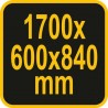 58456 VOREL Masa de lucru pentru atelier 1700 x 600 mm