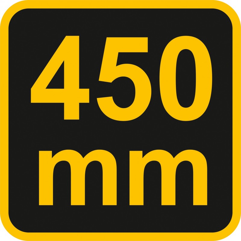 54081 VOREL Cheie reglabila, maner cauciucat 450 mm,deschidere 0-57 mm