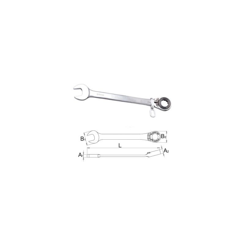 626390 UNIOR Cheie combinata cu clichet 9x158mm