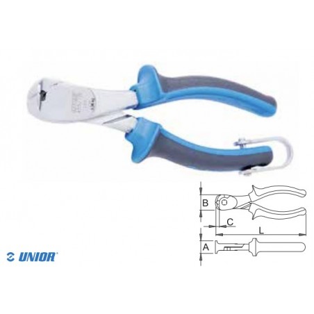 626201 UNIOR Cleste cu tais fata 160mm pentru lucru la inaltime