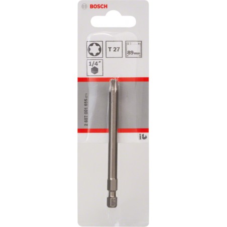 2607001656 BOSCH Bit dur T27 XH prindere hexagon 1/4" lungime 89mm