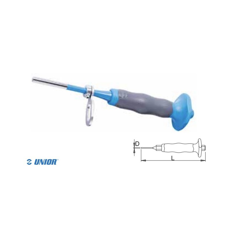 626327 UNIOR Dorn cu maner de protectie,150mm pentru lucru la inaltime