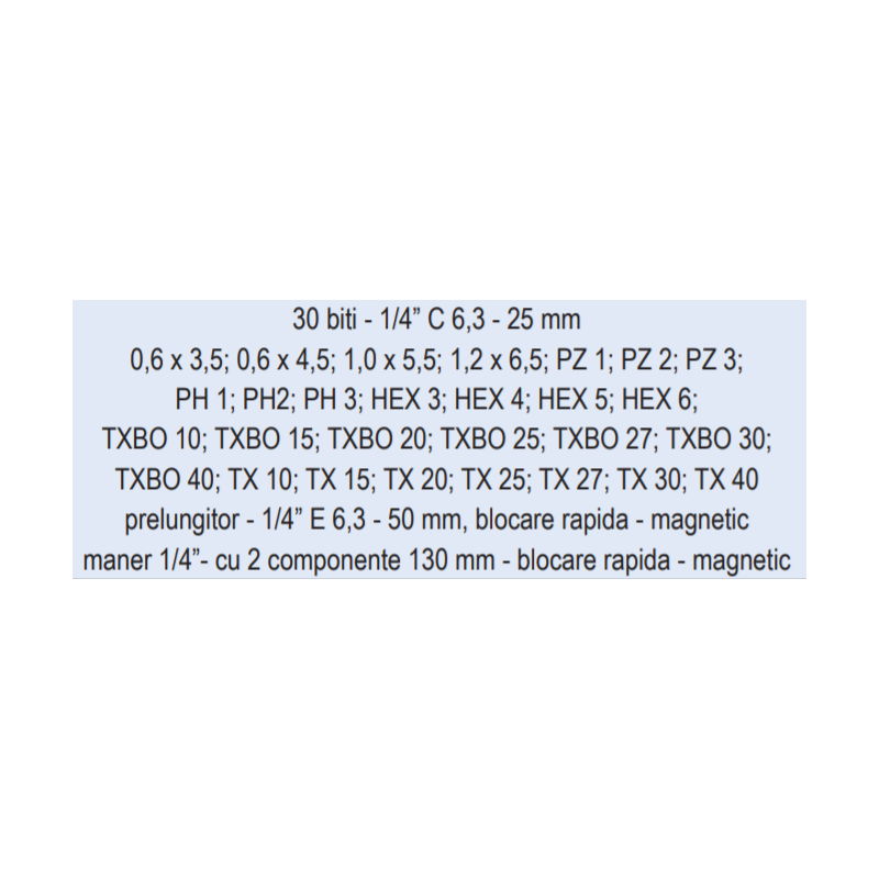 02076 COBIT Trusa 32 biti si accesorii Allrounder