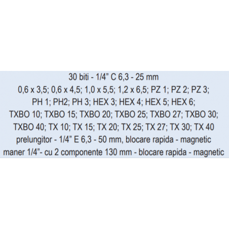 02076 COBIT Trusa 32 biti si accesorii Allrounder
