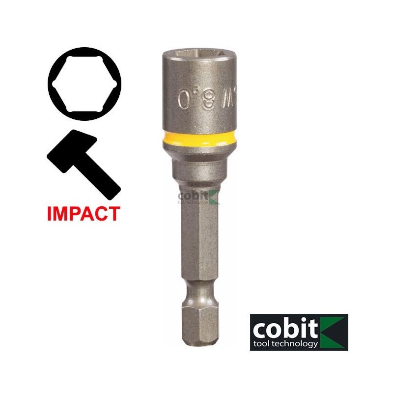 02831 COBIT Cheie tubulara de impact 11mm cu bit prindere hexagon 1/4"