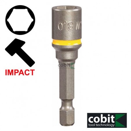 02831 COBIT Cheie tubulara de impact 11mm cu bit prindere hexagon 1/4"