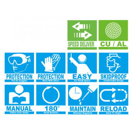 HYCC-050 KUDOS Cleste hidraulic pentru taiat cabluri maxim 50 mm