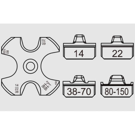 9H-150 KUDOS Cleste hidraulic pentru sertizat capacitate maxima 150mm²