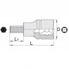 607902 UNIOR Cheie tubulara cu bit hexagonal 7 mm patrat interior 1/4"