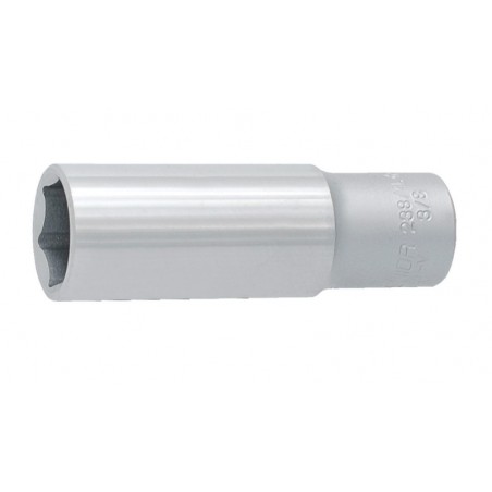 612049 UNIOR Cheie tubulara hexagonala lunga 21mm prindere patrat 3/8"