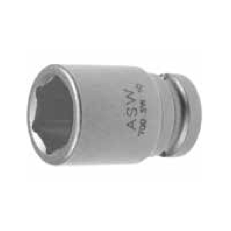 1000070002 ASW Cheie tubulara hexagonala impact 4 mm prindere patrat 1/4"