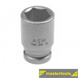 1000070010 ASW Cheie tubulara hexagonala impact 13 mm prindere patrat 1/4"