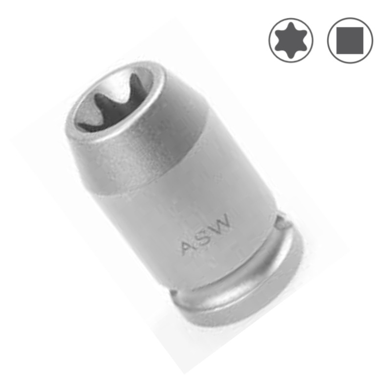 1000070095 ASW Cheie tubulara TORX T12 impact prindere patrat interior 1/4