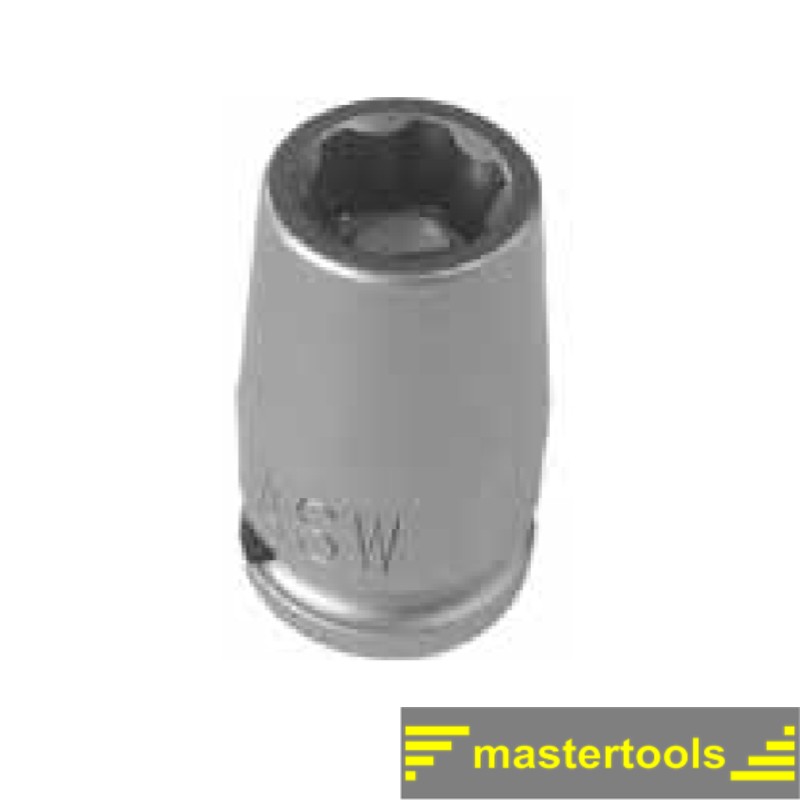 1000070068 ASW Cheie tubulara hexagonala 10mm profil protectie patrat 1/4"