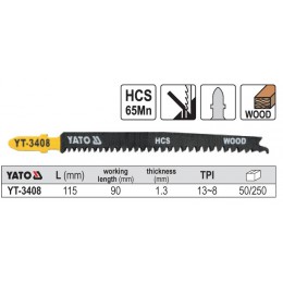 YT-3408 Lama HCS pentru fierastrau pendular YATO