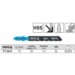 YT-3414 Lame HSS pentru fierastrau pendular YATO