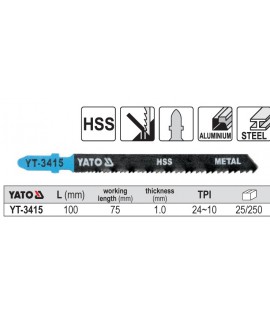 YT-3415 Lame HSS pentru fierastrau pendular YATO