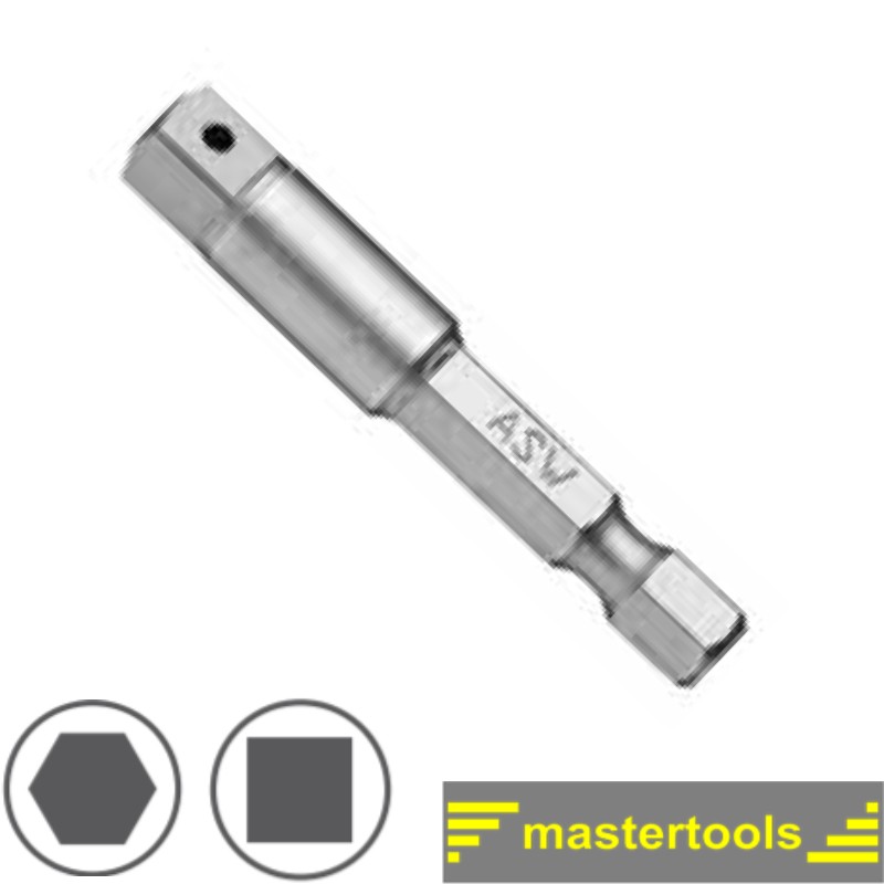 1000103321 ASW Adaptor de la hexagon exterior 1/4 la patrat exterior 3/8