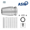 1000071013 ASW Cheie tubulara hexagonala de impact 9 mm patrat 3/8"