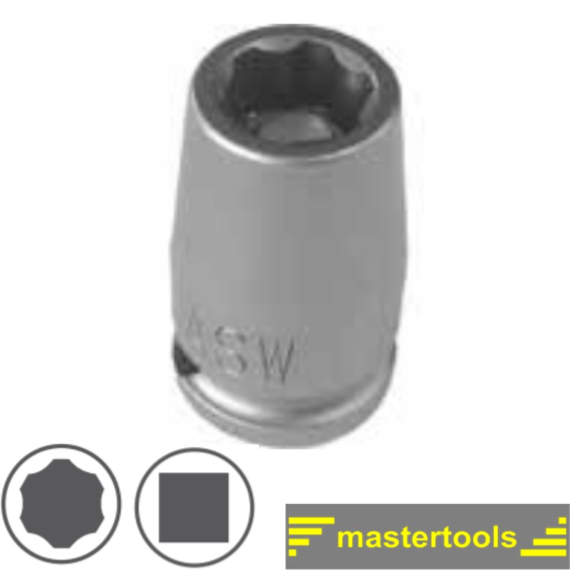 1000071102 ASW Cheie tubulara hexagonala de impact scurta 11mm patrat 3/8"