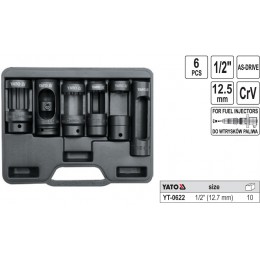 YT-0622 Set de capete pentru injectoare in motoare Diesel YATO